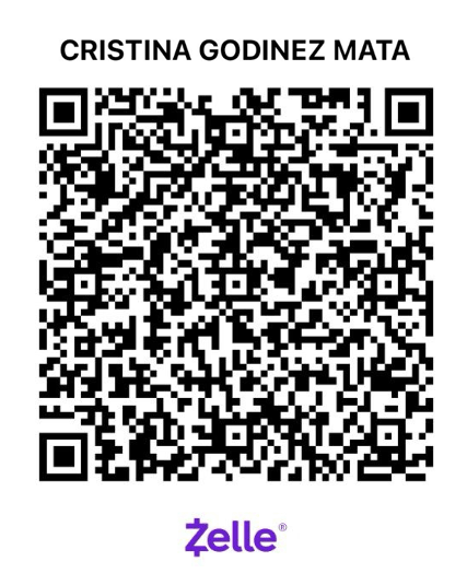 Miss Cris Cleaning official Zelle payment QR code